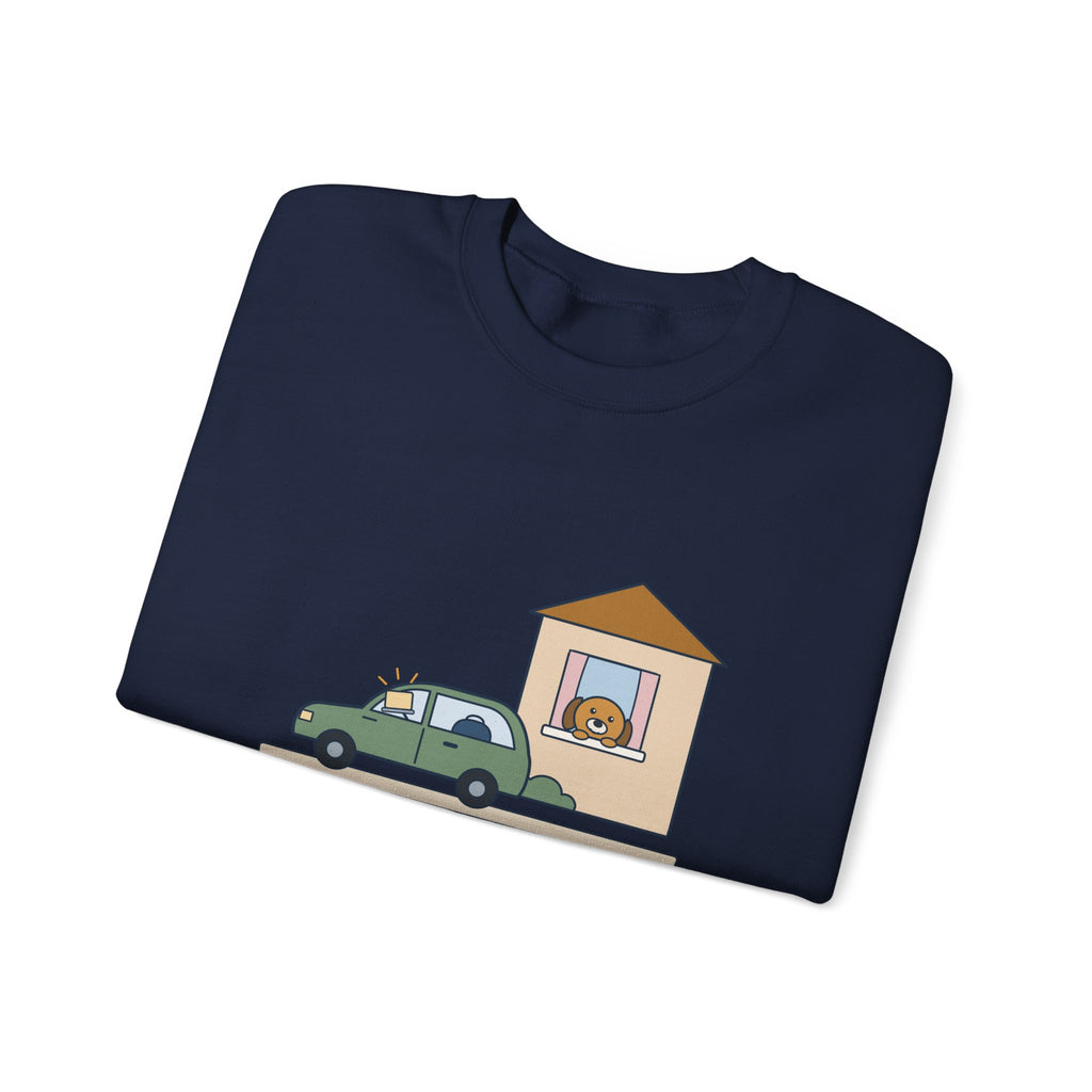 Home Health Nurse Crewneck Sweatshirt - Charting from the Driveway Visiting Nurse Gift