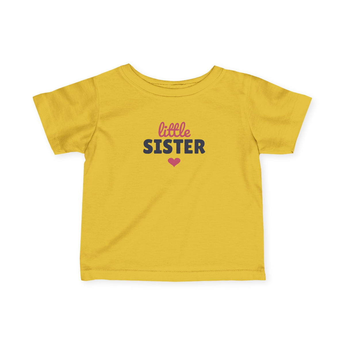 Little Sister Baby T-Shirt, Matching Sibling Infant Tee