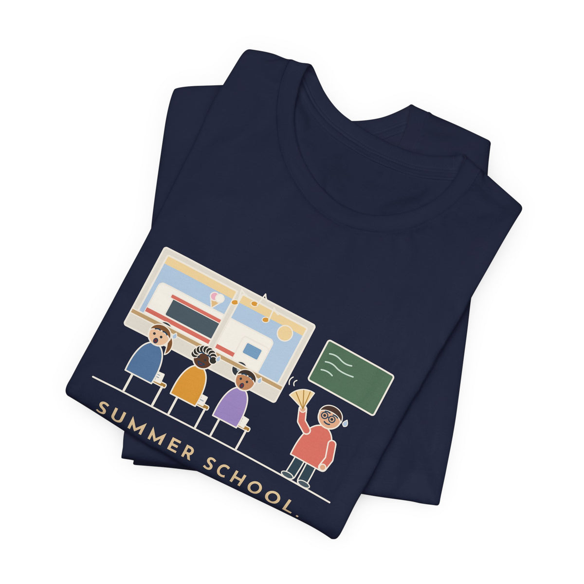 Summer School Teacher T-Shirt - The Ice Cream Truck Parked Outside Our Window
