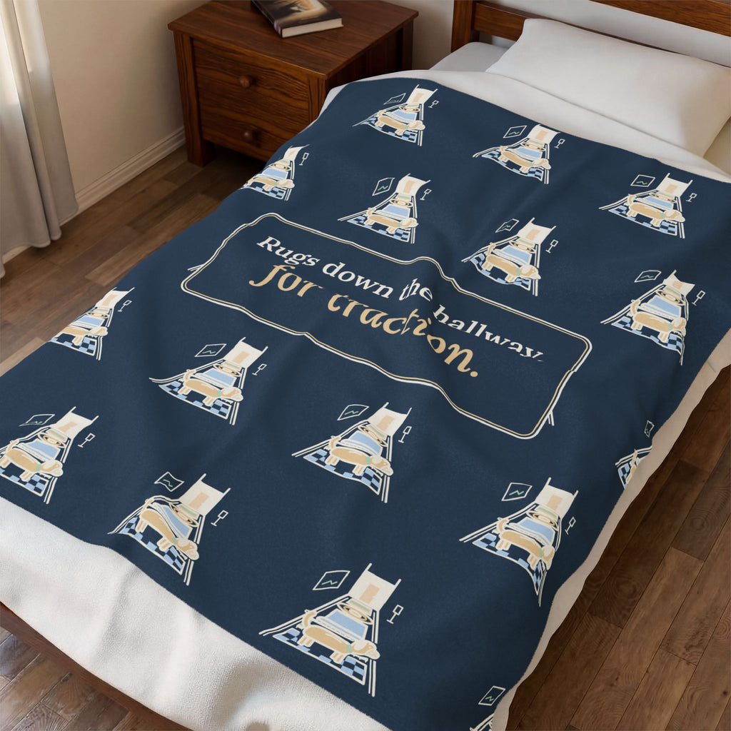 Senior Dogs Blanket - Rugs Down the Hallway, for Traction Velveteen Plush Throw