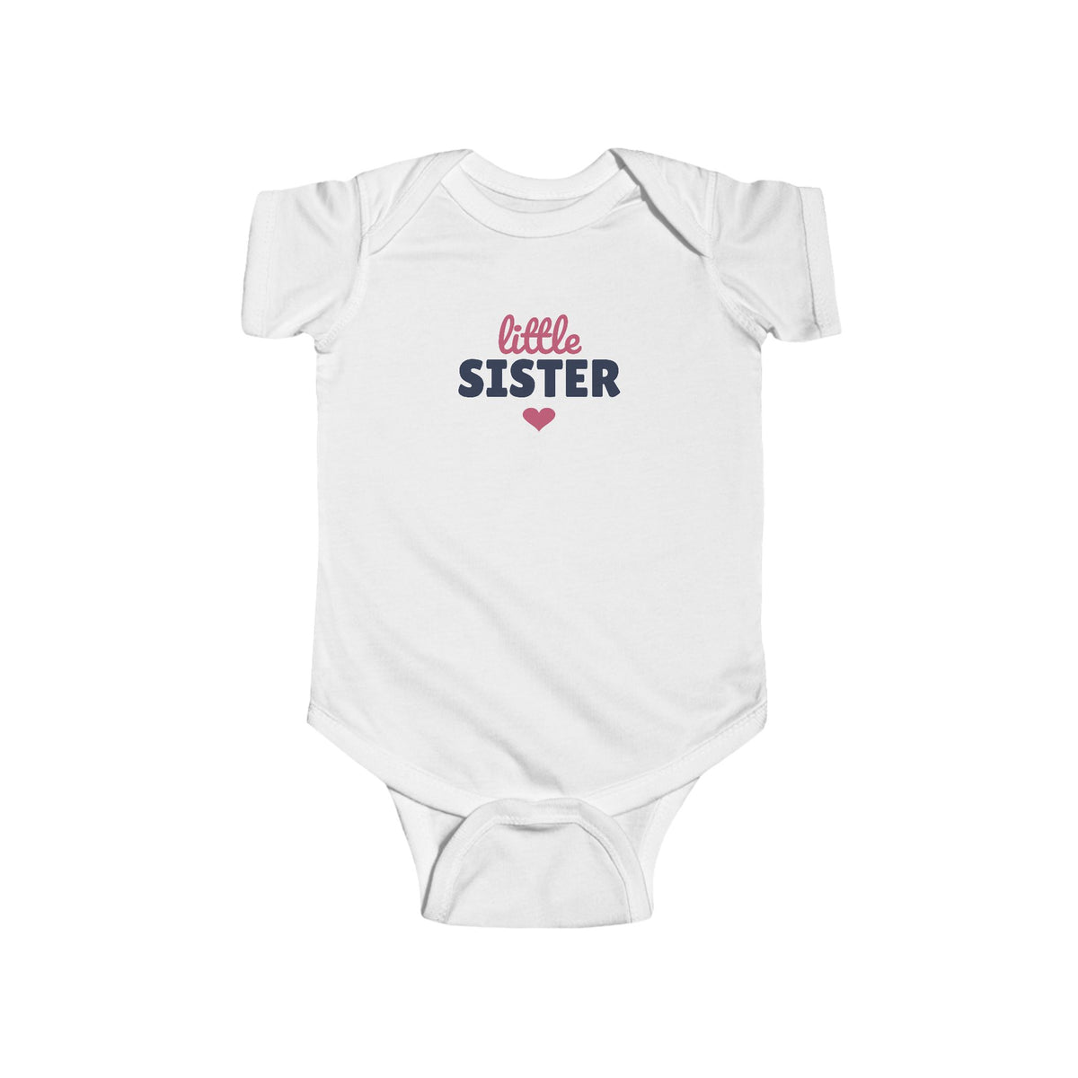 Little Sister Baby Bodysuit, Sibling Matching Newborn Outfit