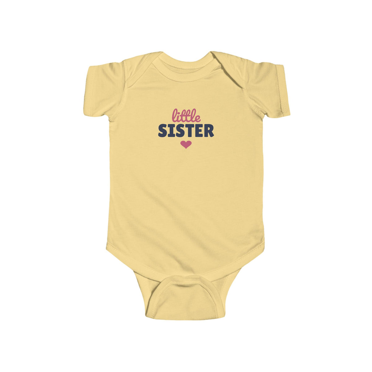 Little Sister Baby Bodysuit, Sibling Matching Newborn Outfit