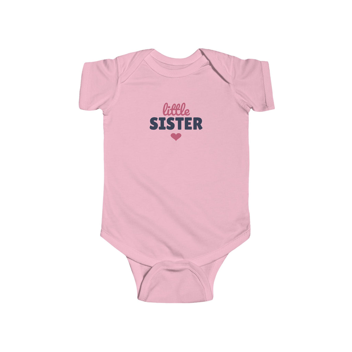 Little Sister Baby Bodysuit, Sibling Matching Newborn Outfit