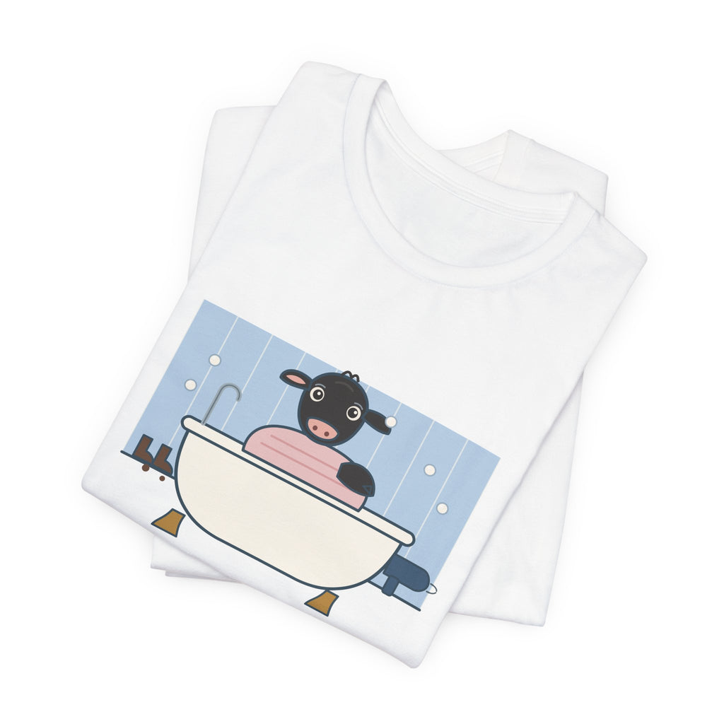 Cattle Rancher T-Shirt - There's a Calf in the Bathtub Again. Calving Season Tee