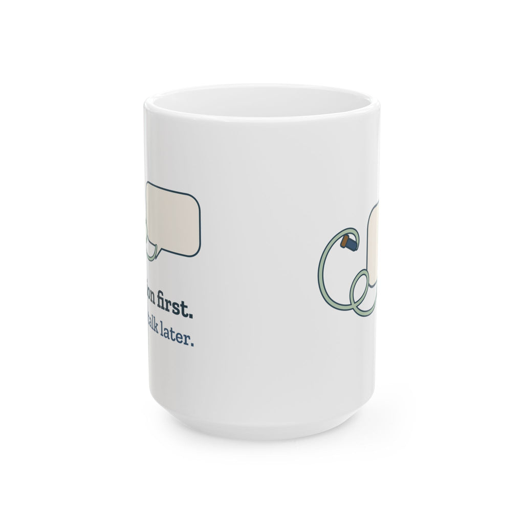 Large 15oz Respiratory Therapist Mug - Suction First, Small Talk Later Gift