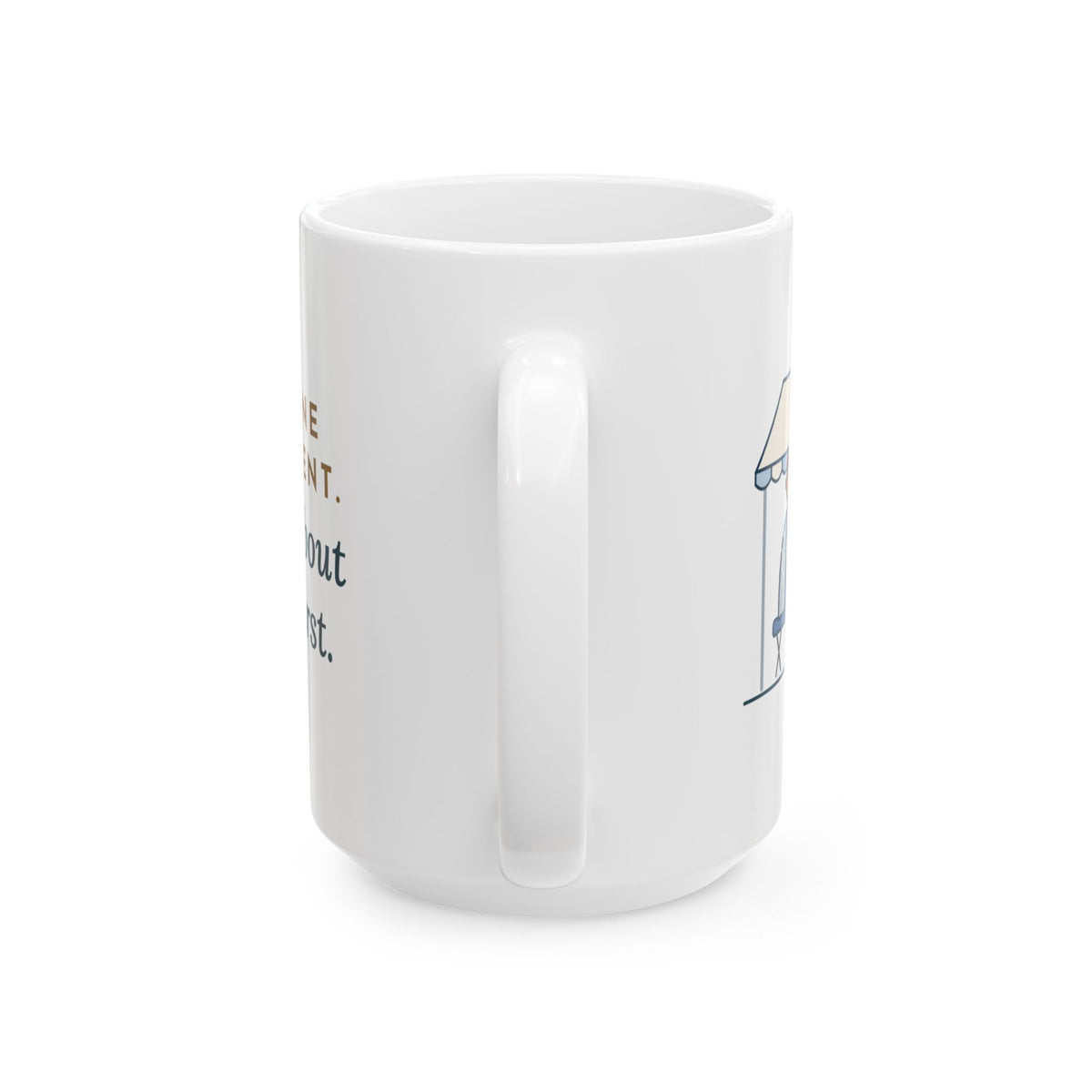 Large 15oz Marathon Medical Tent Nurse Mug - Runner Checks His Watch Race Day Nurse Gift