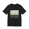 Funny English Setter T-Shirt, Froze Mid-Step in the Backyard, Target Was a Sparrow on the Feeder, Backyard Feeder Tee