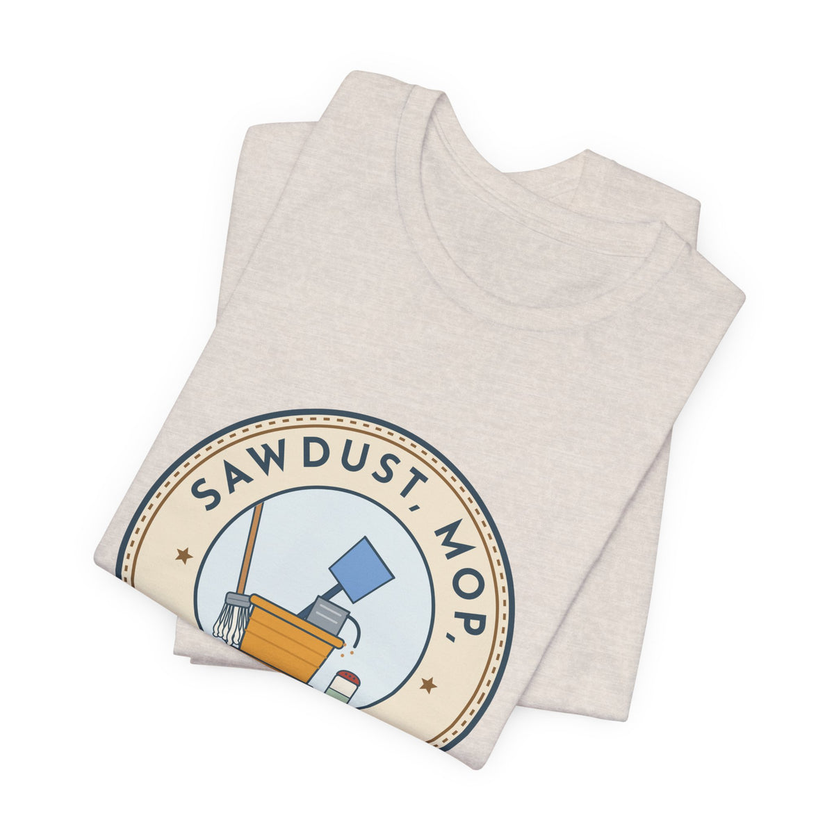 School Custodian T-Shirt - Sawdust, Mop, Room 14. Quiet Hero Custodian Tee