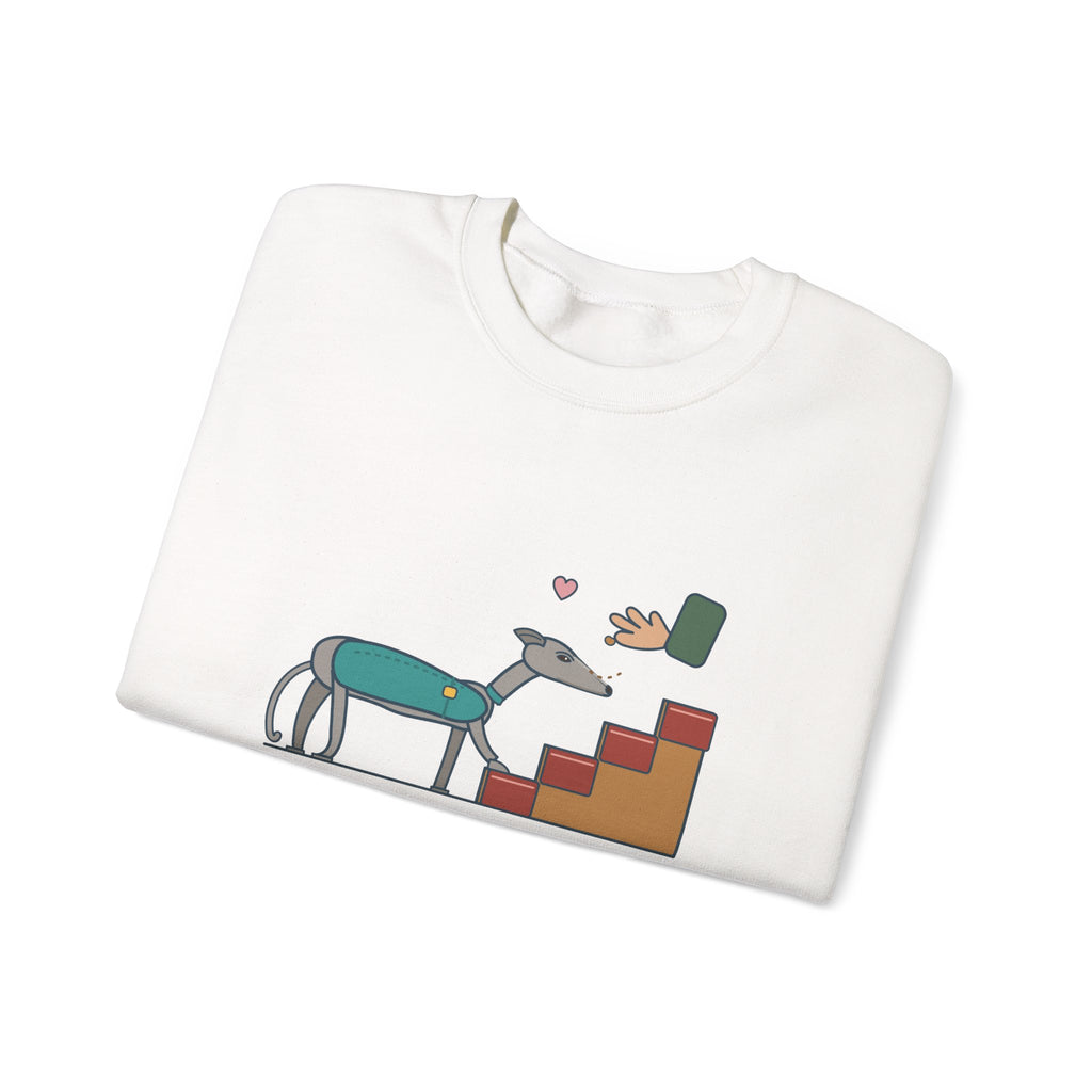 Greyhound Crewneck Sweatshirt - Retired Racer. Stairs Are the New Event. Adopter Gift