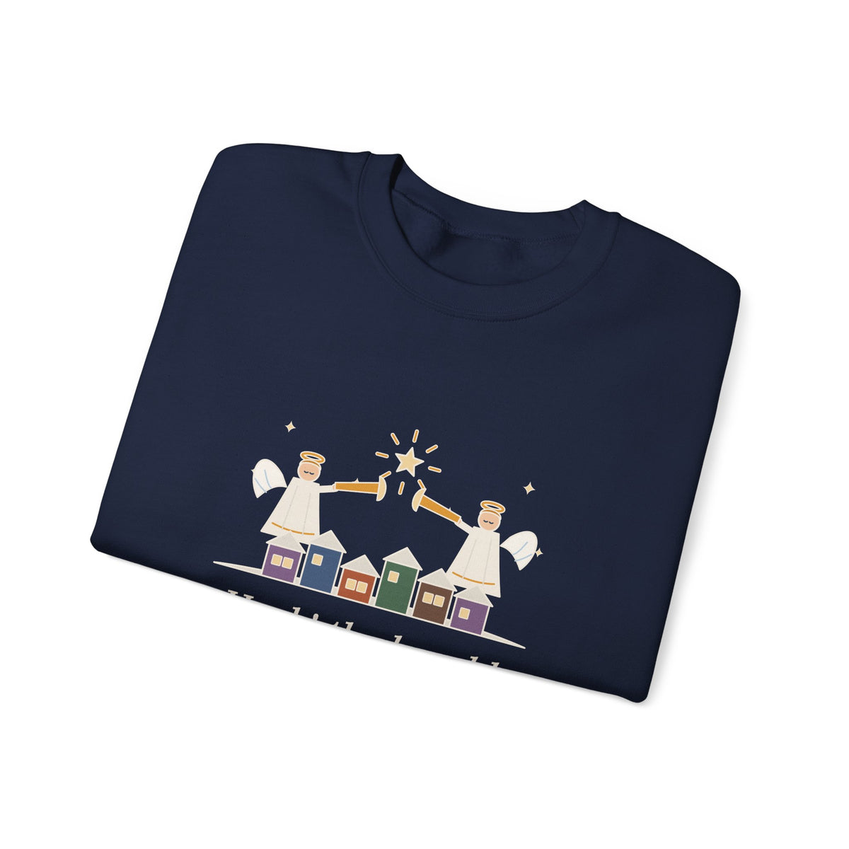 Hark the Herald Angels Sing Sweatshirt, Christmas Charles Wesley Quote Crewneck with Herald Angels