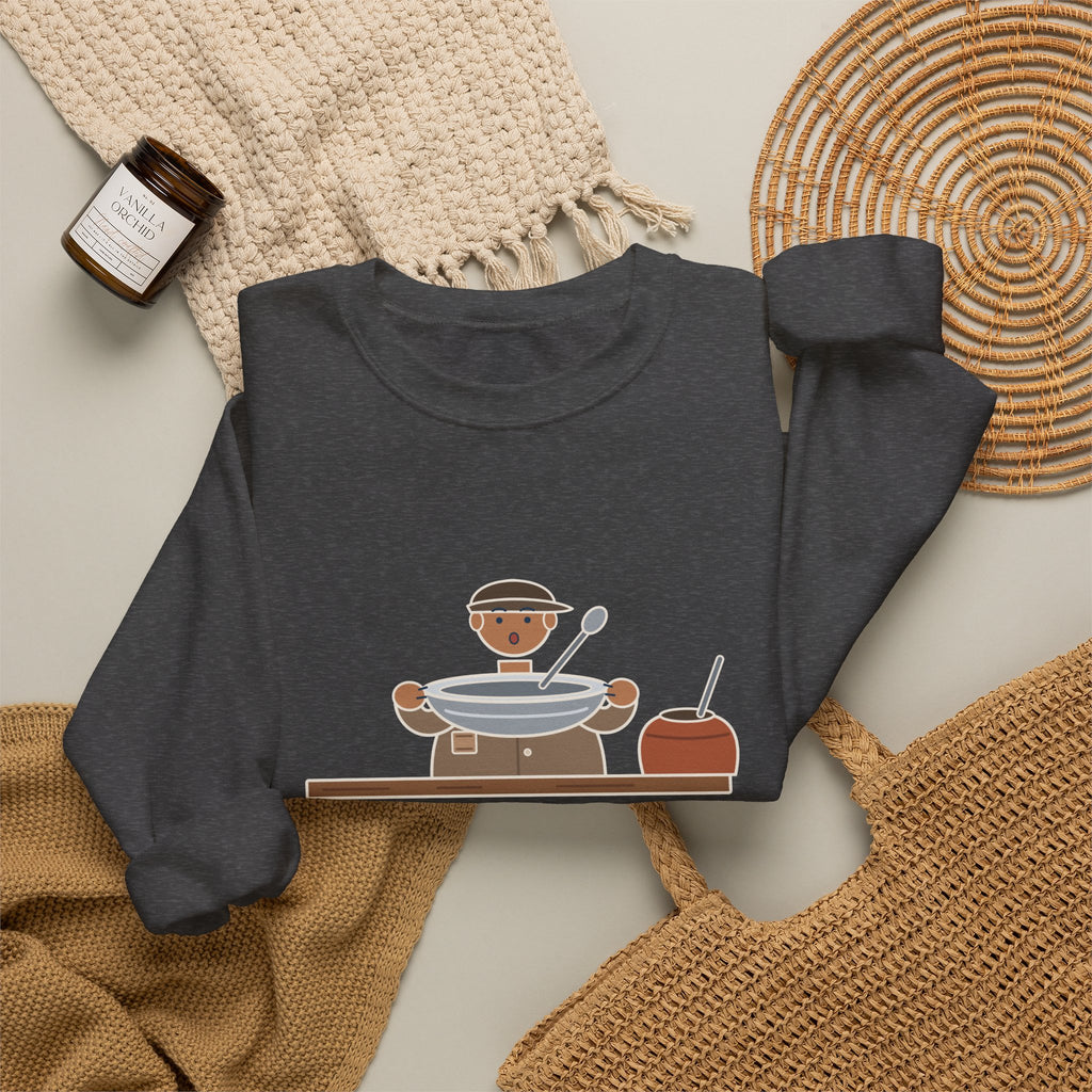 Please, Sir, I Want Some More Sweatshirt, Humor Dickens Quote Crewneck with Empty Bowl