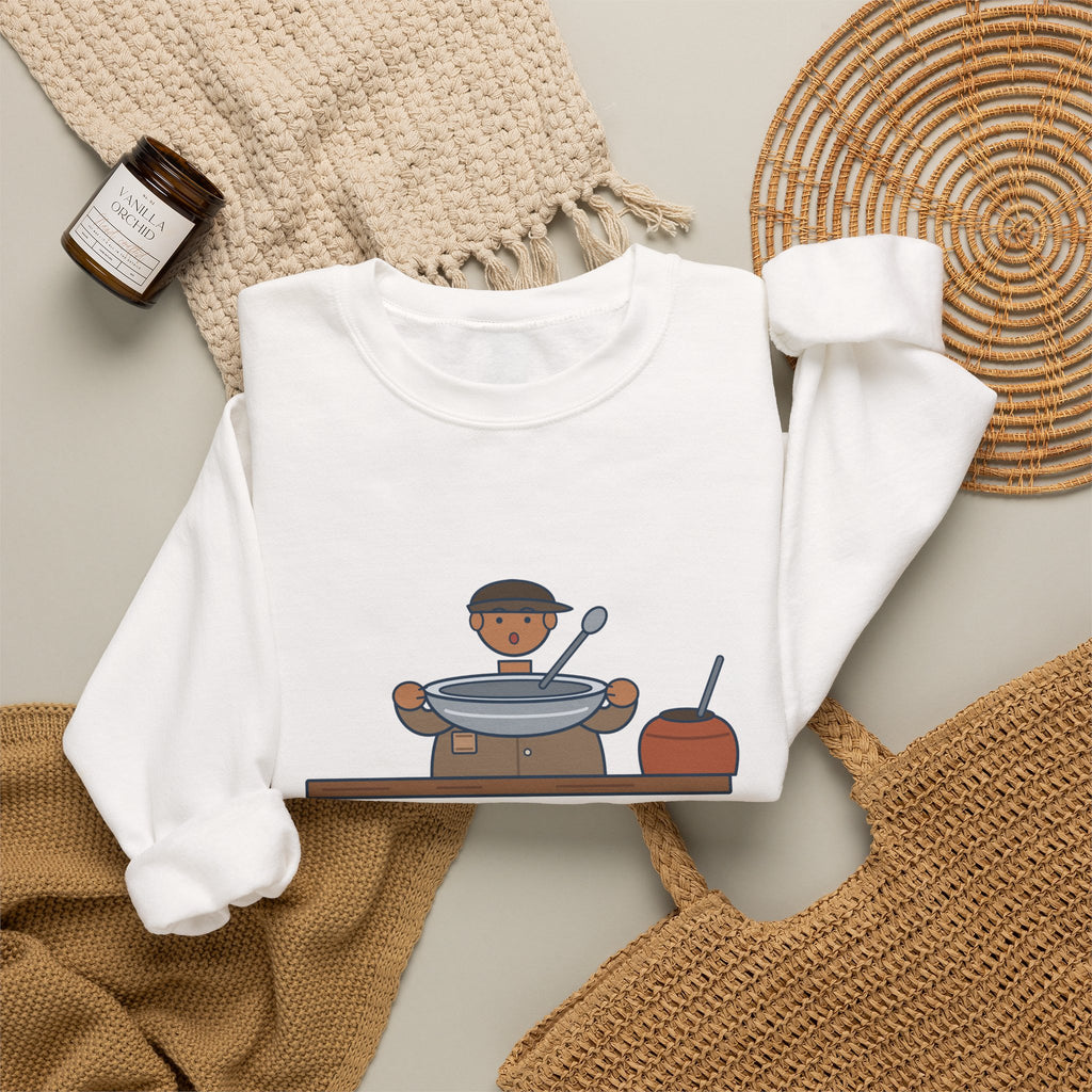 Please, Sir, I Want Some More Sweatshirt, Humor Dickens Quote Crewneck with Empty Bowl