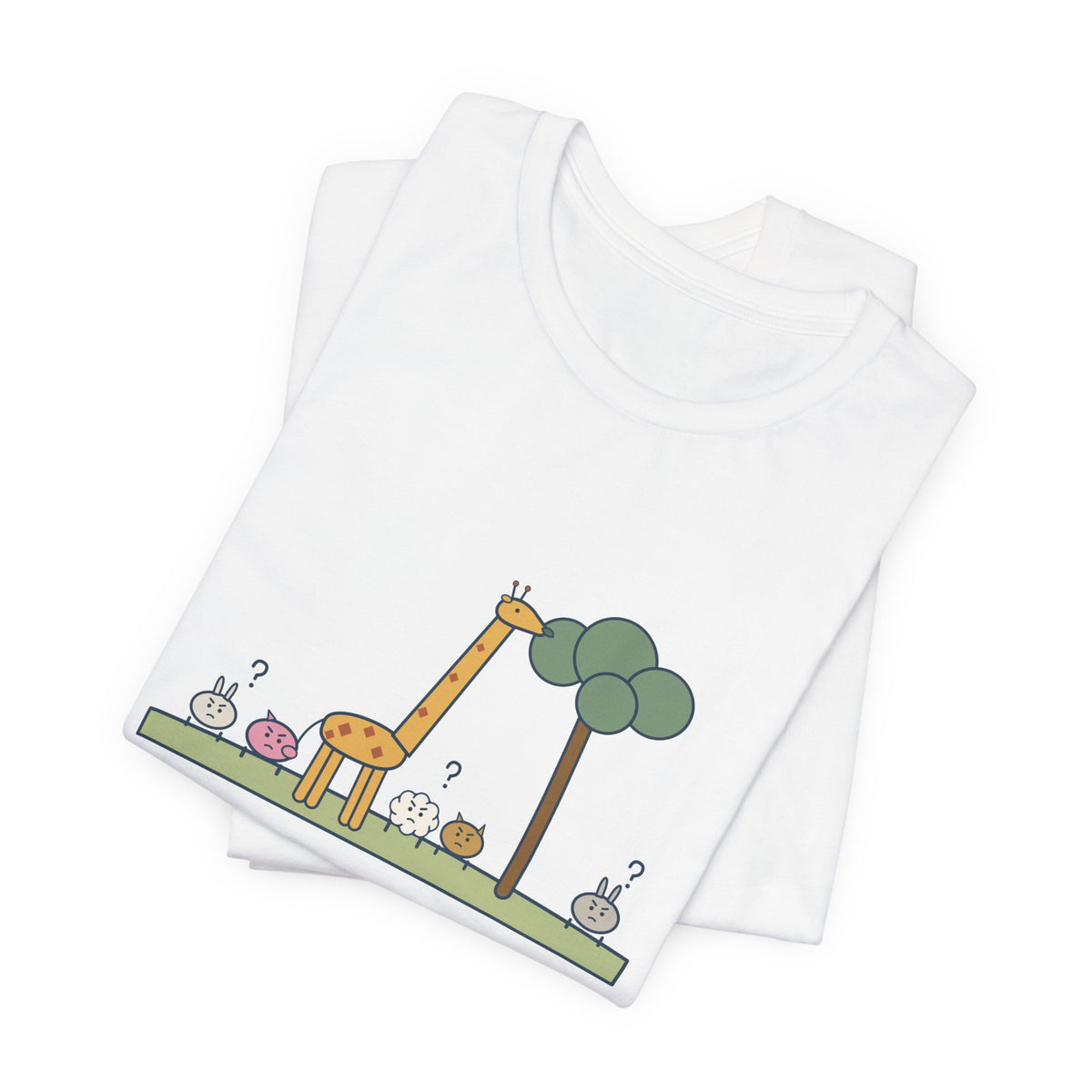 Emerson Quote T-Shirt, To Be Great Is to Be Misunderstood, Wisdom Tall Giraffe Tee