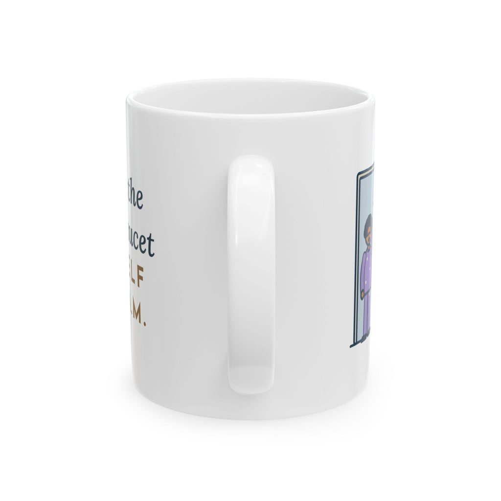 Turkish Angora Cat Mug - Turned On the Bathroom Faucet by Himself at Two A.M. 11oz Coffee Mug