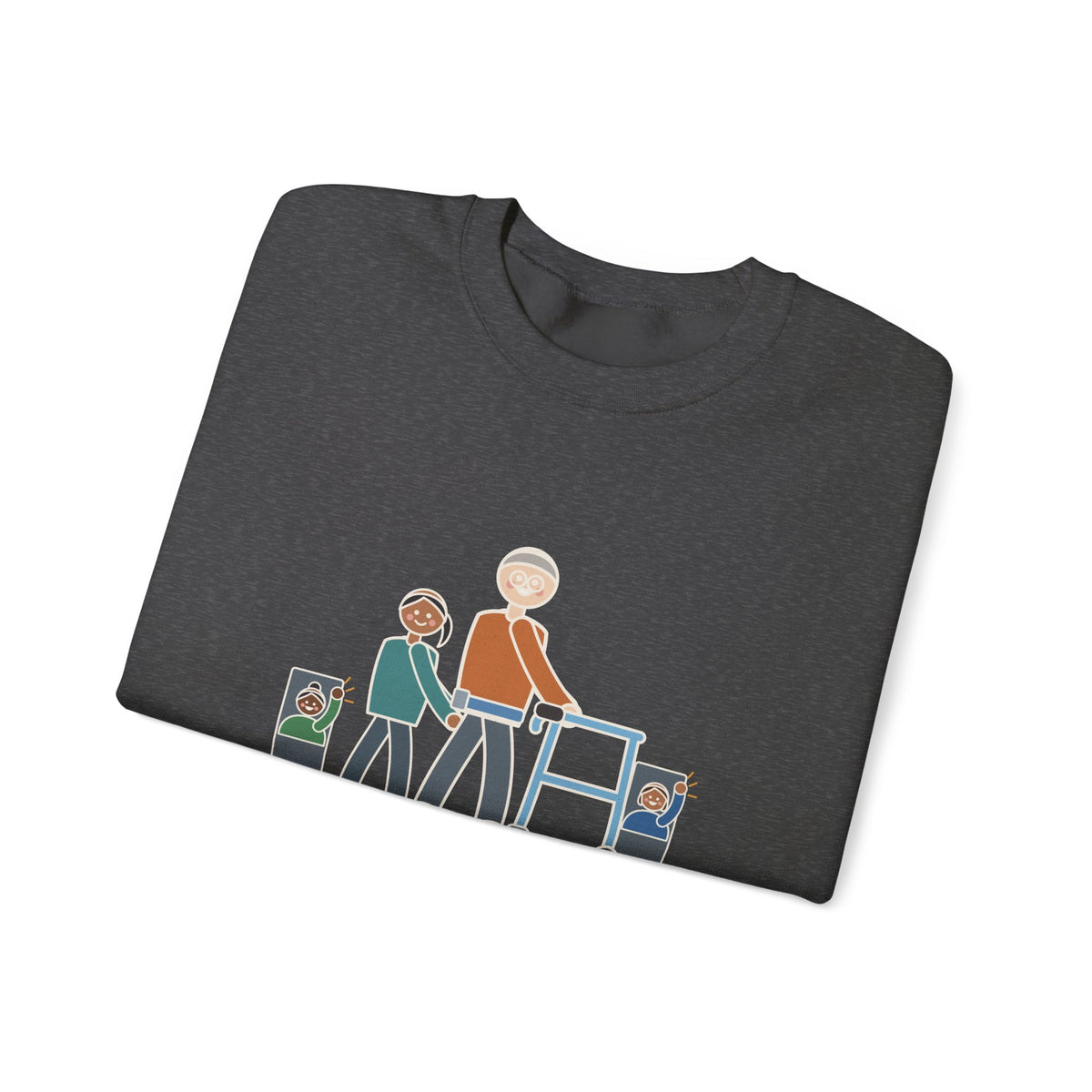 Inpatient Rehab Crewneck Sweatshirt - Ten Feet With the Walker Nurse Gift