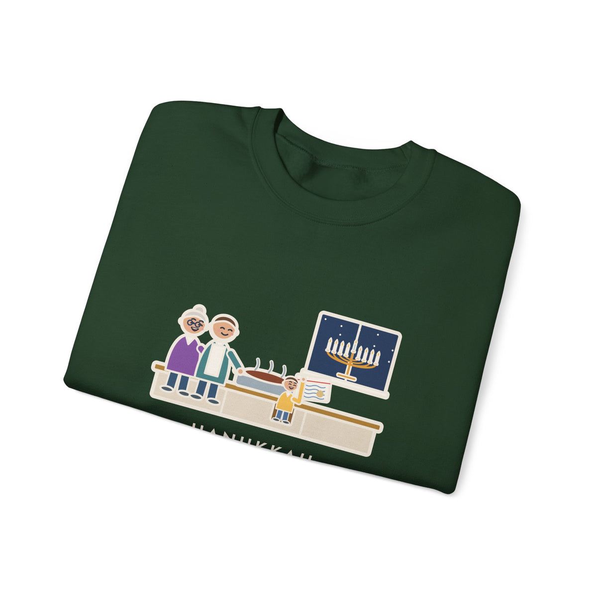 Hanukkah Brisket Sweatshirt, Grandma's Recipe, Three Generations, the Same Index Card, Funny Recipe Card Crewneck