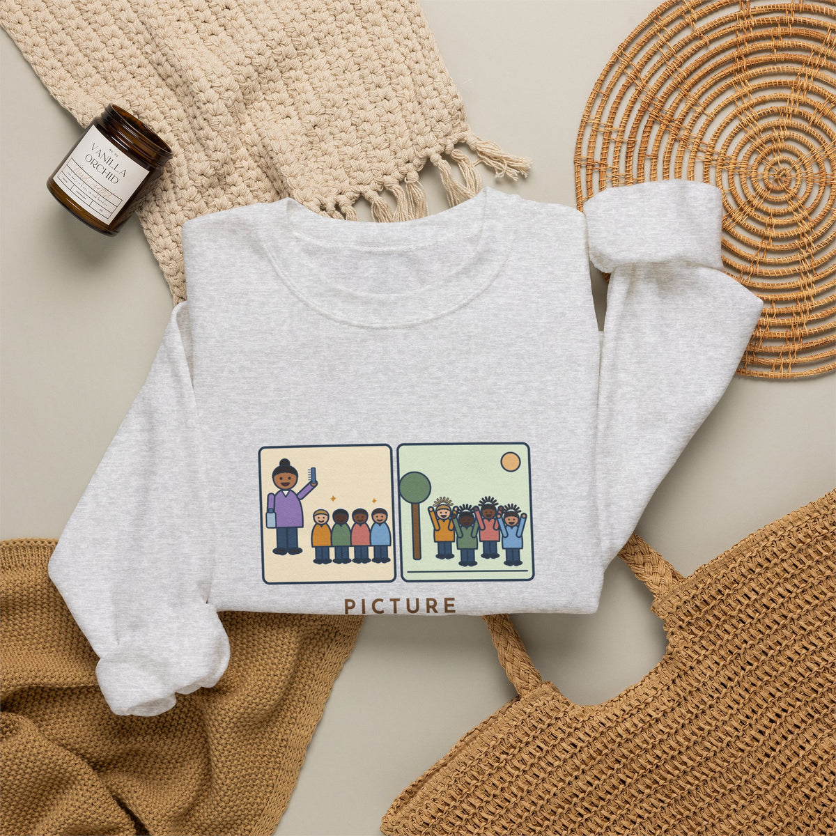 Picture Day Sweatshirt, Combed Twenty-Four Heads, All Messed Up by Recess, Funny Morning and Recess Crewneck