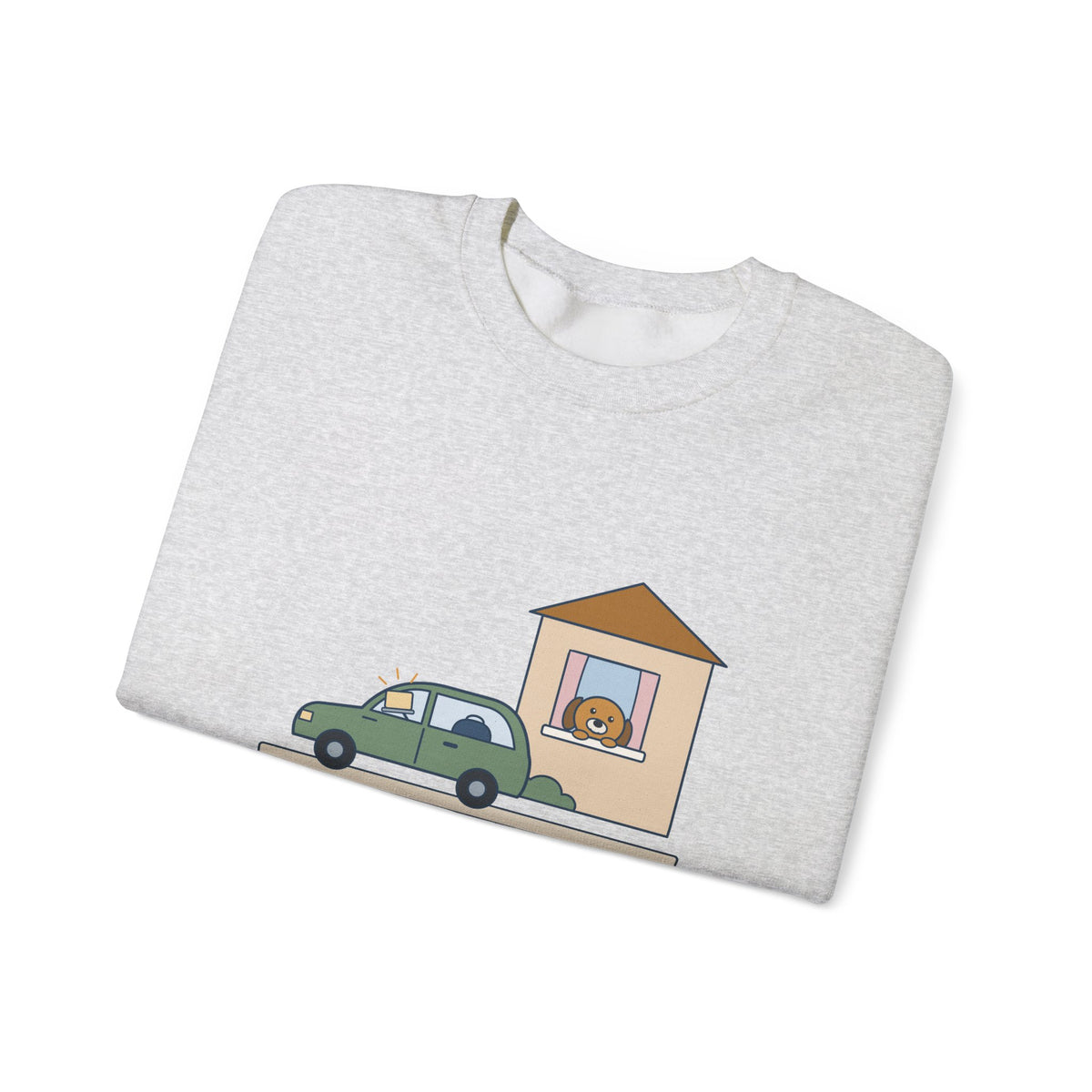 Home Health Nurse Crewneck Sweatshirt - Charting from the Driveway Visiting Nurse Gift