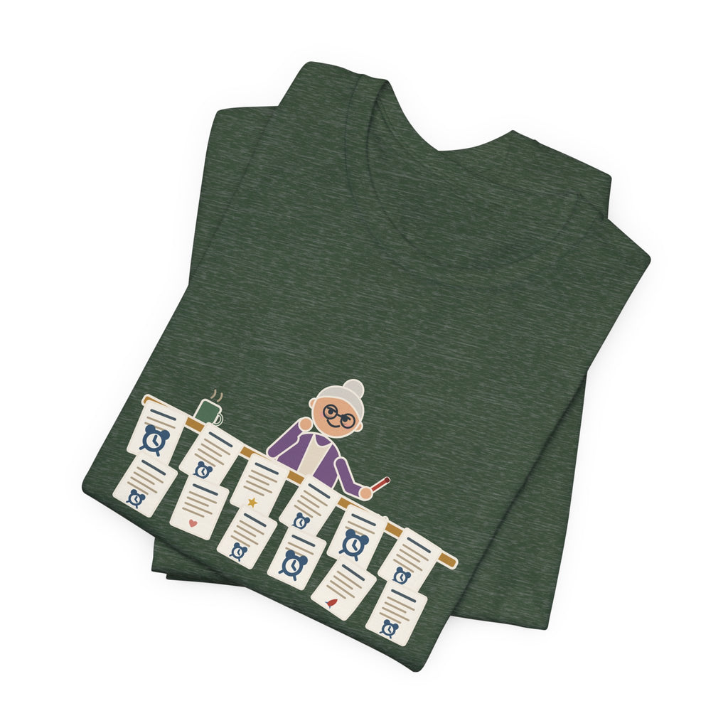 Creative Writing Teacher T-Shirt - Twelve Stories Turned In, Nine End With Waking Up
