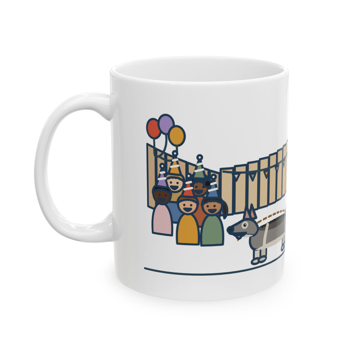 Swedish Vallhund Coffee Mug - Herded the Whole Birthday Party