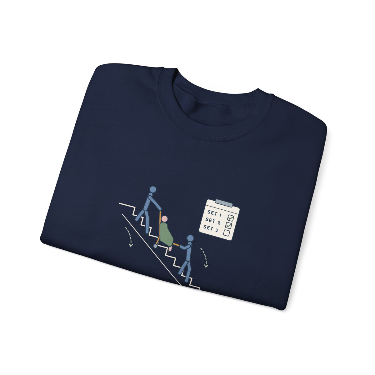 Paramedic Crewneck Sweatshirt - Leg Day: Third-Floor Walk-Up EMS Gift