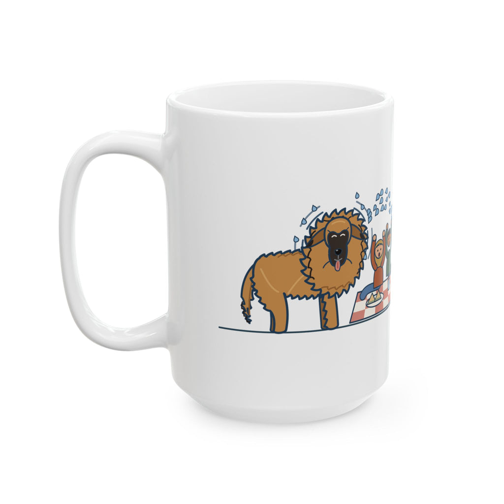 Large 15oz Leonberger Mug - Shook Off the Lake Next to the Picnic
