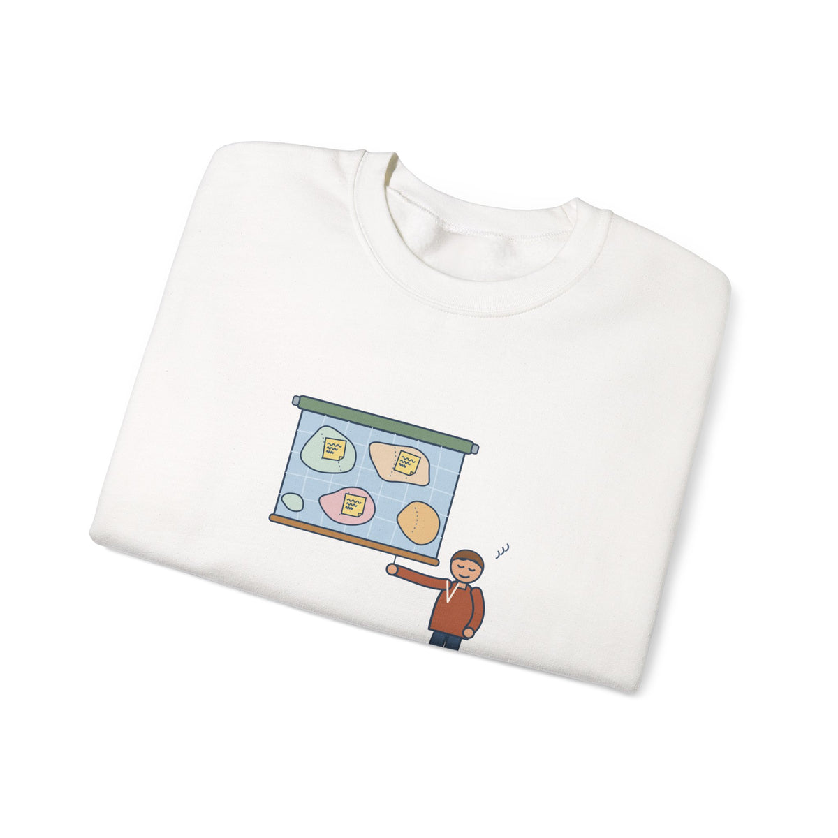 Geography Teacher Crewneck Sweatshirt - Three Countries Renamed Since Printing Classroom Map