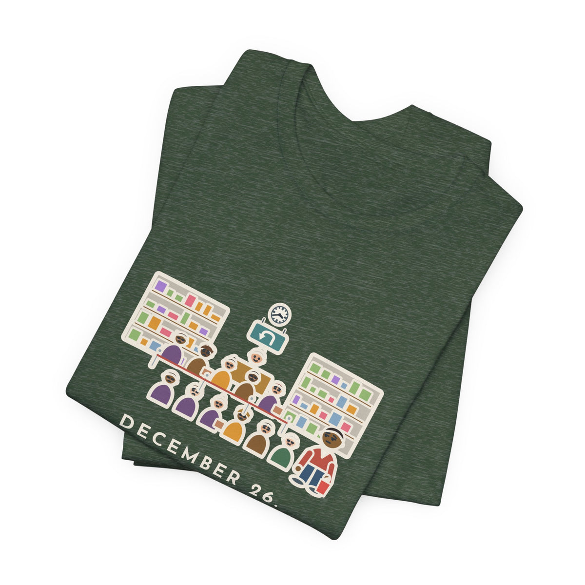 Funny Return Line T-Shirt, December 26, Stood in Line Longer Than I Spent Shopping, Returns Desk Tee