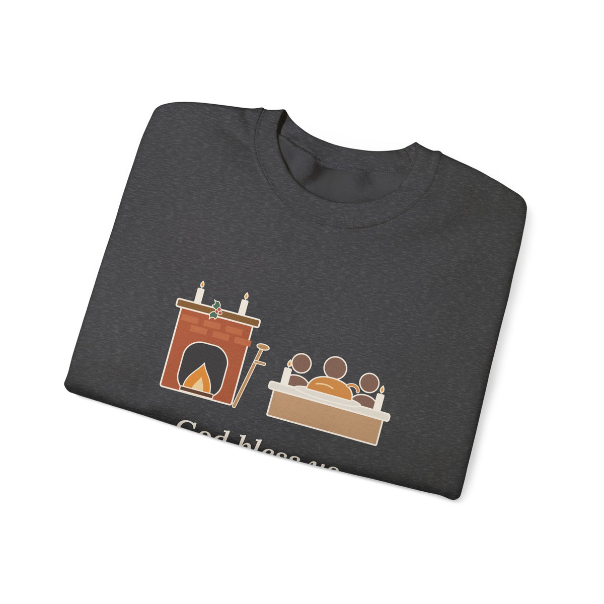 God Bless Us Every One Sweatshirt, Christmas Dickens Quote Crewneck with Hearth and Goose