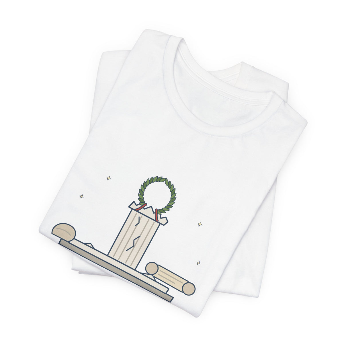 Shakespeare Quote T-Shirt, Beware the Ides of March, Humor Laurel and Column Tee