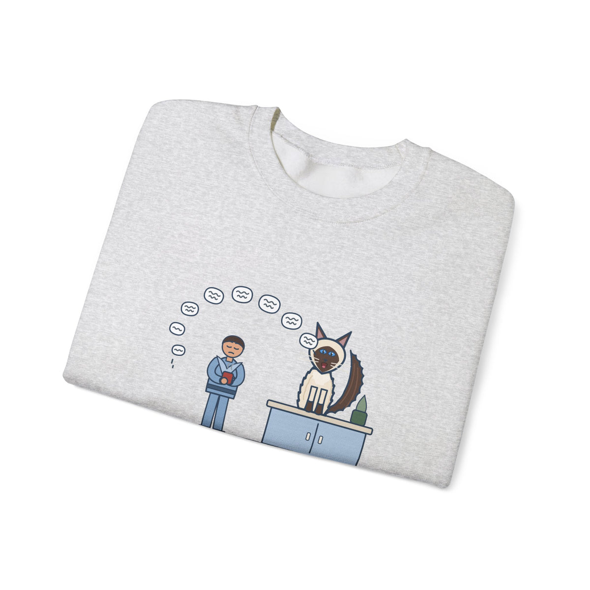 Balinese Cat Crewneck Sweatshirt - The Balinese Replied for Ten Minutes