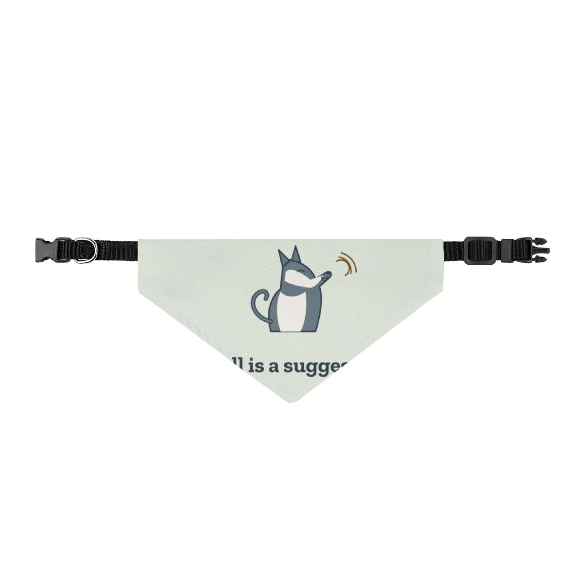 Husky Dog Bandana - Recall Is a Suggestion Funny Clip-On Pet Bandana