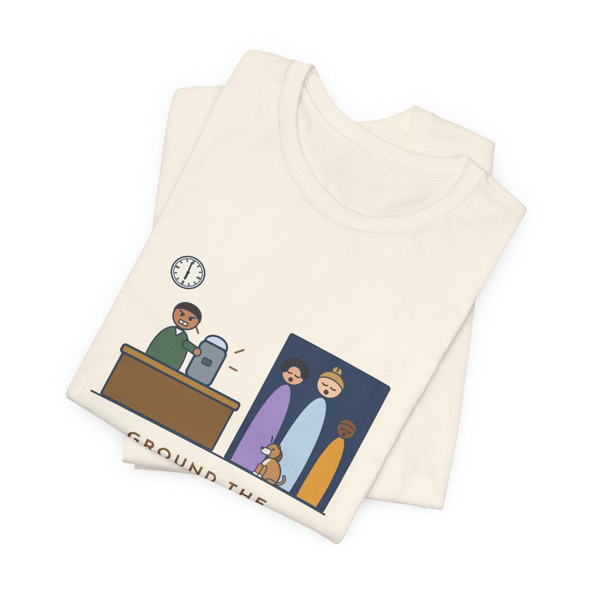Funny Coffee T-Shirt - Ground the Beans at 5:58 a.m., the Whole House Was Up at 5:59