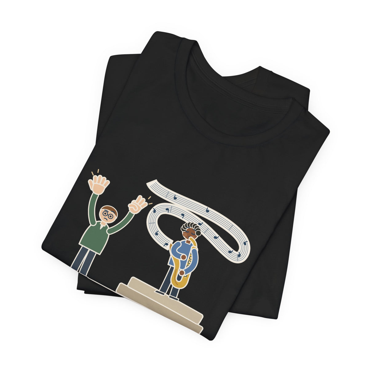School Jazz Band Director T-Shirt - Solo Section: Eight Bars, The Sax Took Thirty-Two Funny Tee