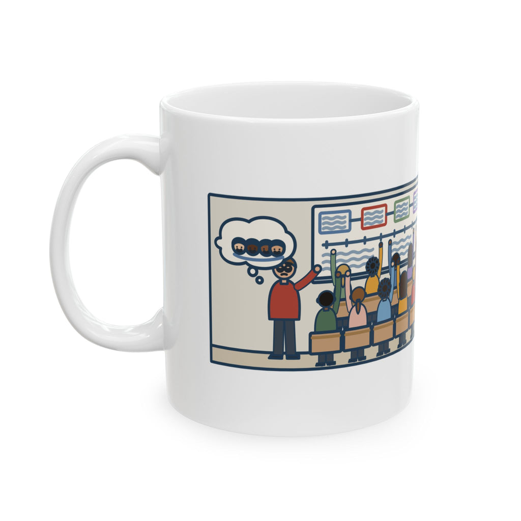 Eighth Grade Teacher Mug, Explained the Project for Twenty Minutes, First Question Was About Groups, Funny Coffee Mug 11oz