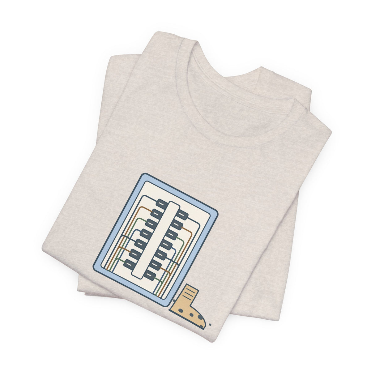Electrician T-Shirt - Dressed the Panel, Not Myself Funny Electrician Tee