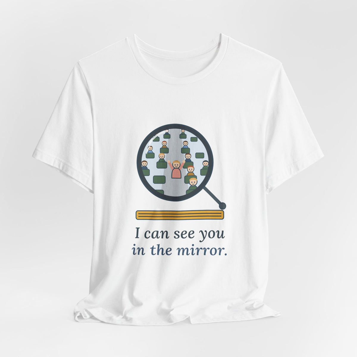 School Bus Driver T-Shirt - I Can See You in the Mirror Funny Bus Driver Tee