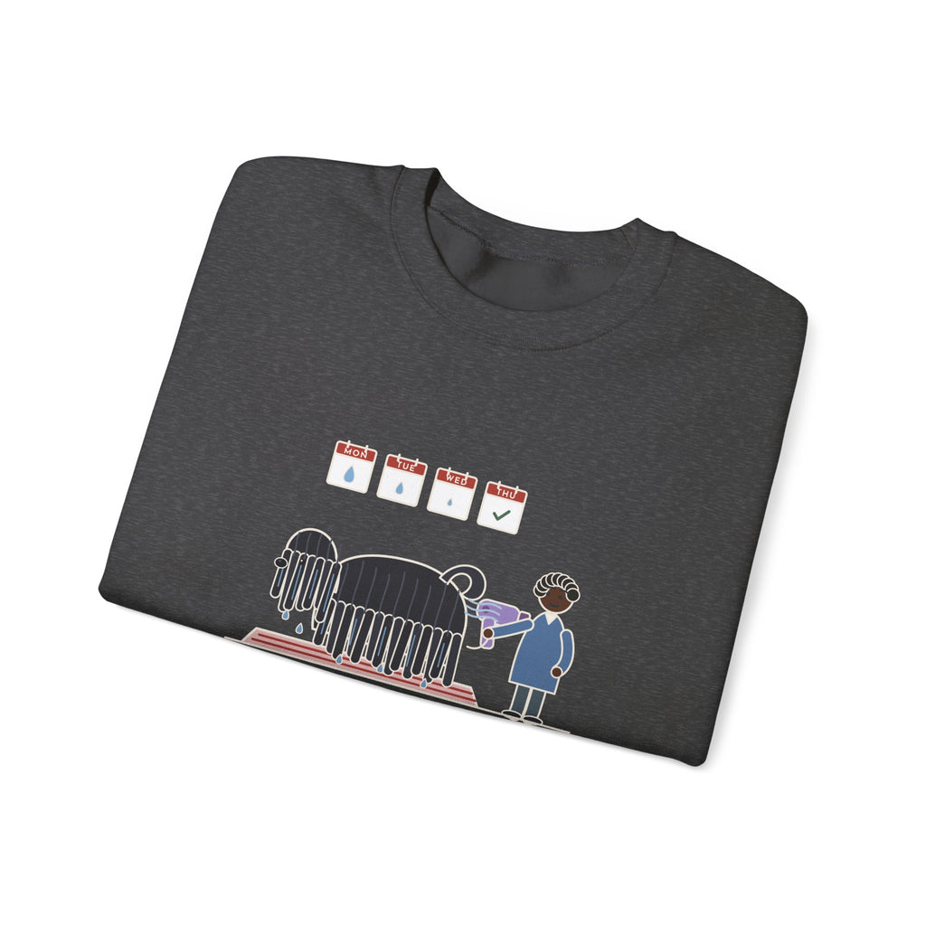 Puli Dog Crewneck Sweatshirt - Came In From the Rain Monday, Dried by Thursday