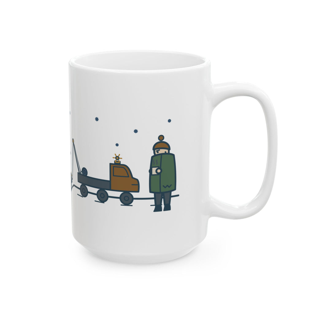 Large 15oz Tow Truck Operator Mug - Worst Day of Your Week. Tuesday of Mine.