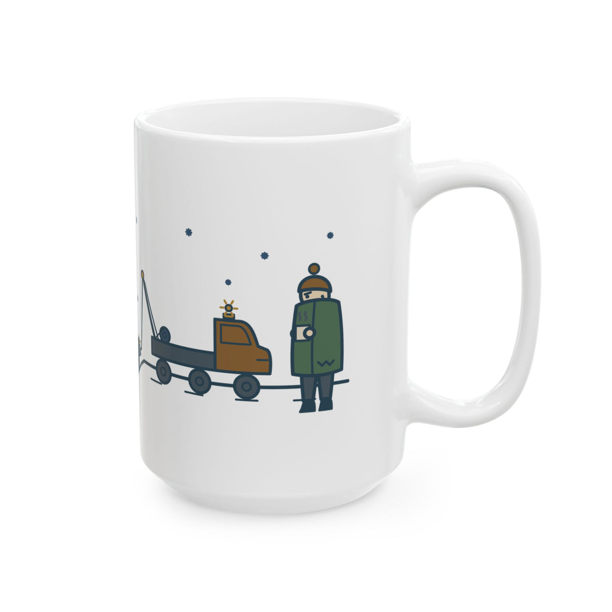 Large 15oz Tow Truck Operator Mug - Worst Day of Your Week. Tuesday of Mine.