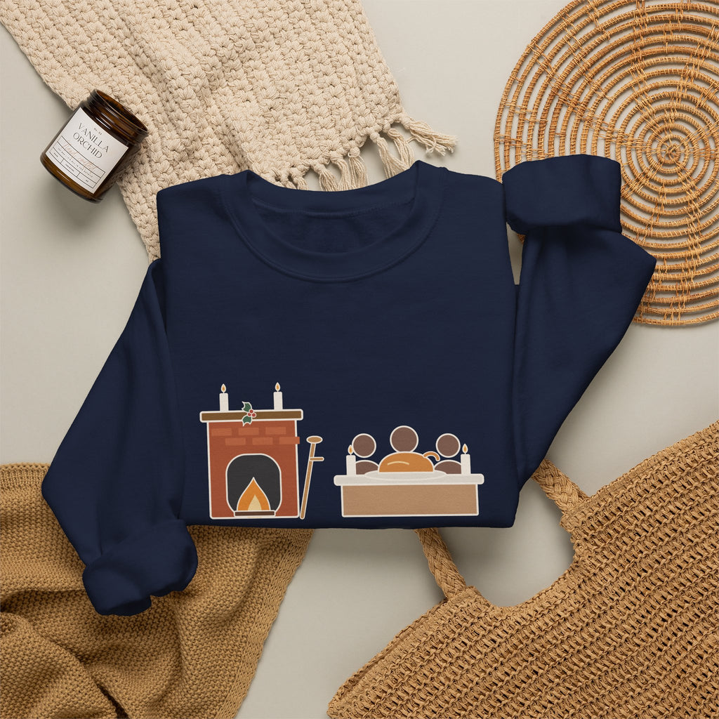 God Bless Us Every One Sweatshirt, Christmas Dickens Quote Crewneck with Hearth and Goose
