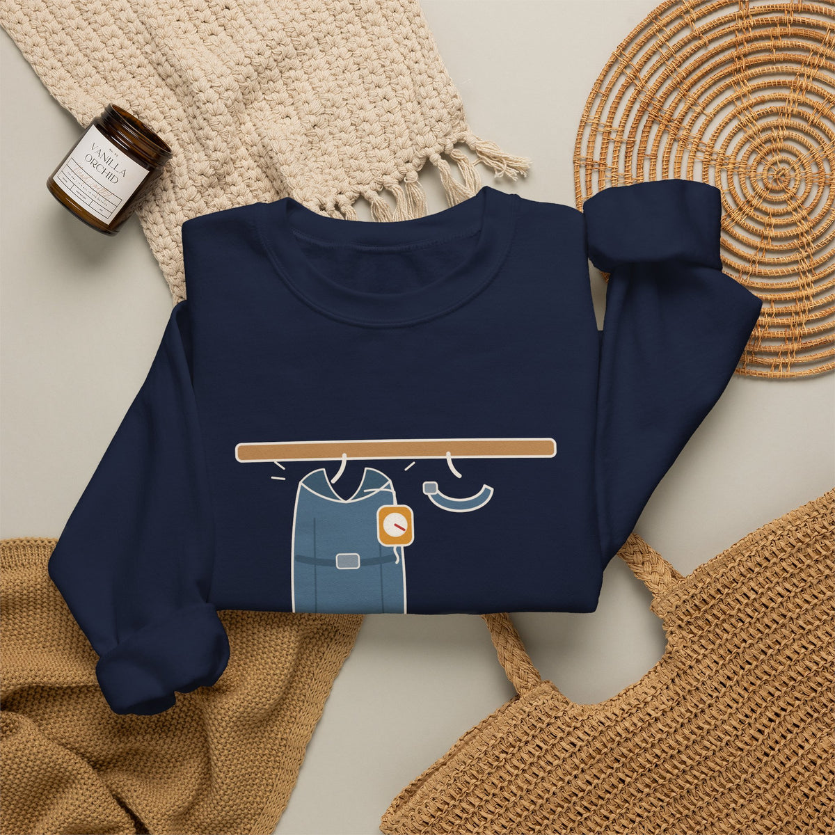 Interventional Radiology Nurse Sweatshirt - Work Apron: Fifteen Pounds of Lead, IR Nurse Crewneck