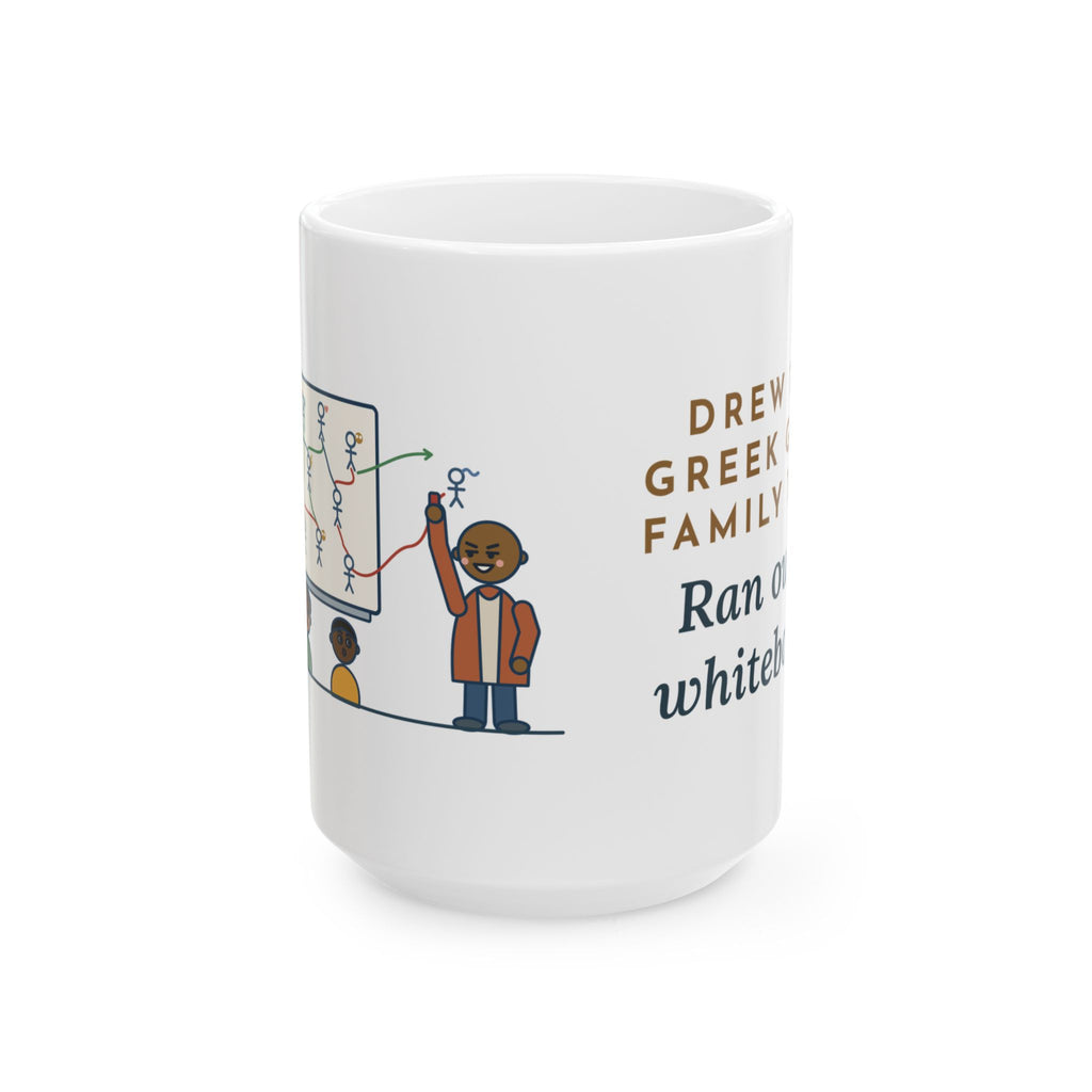 Large 15oz Mythology Teacher Mug - Greek Gods Family Tree Whiteboard Classics Gift