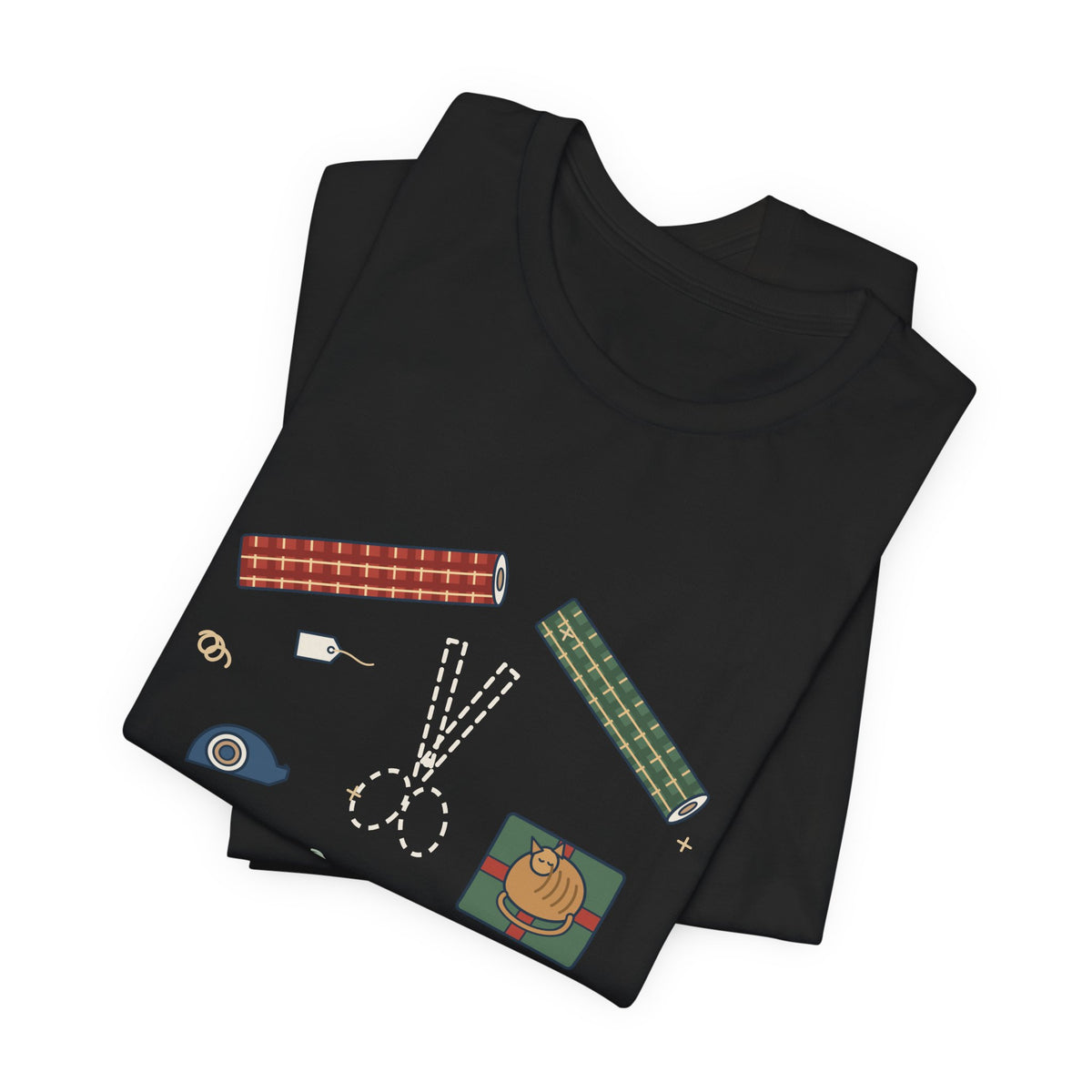 Funny Christmas T-Shirt - Who Has the Scissors? Gift Wrapping Tee