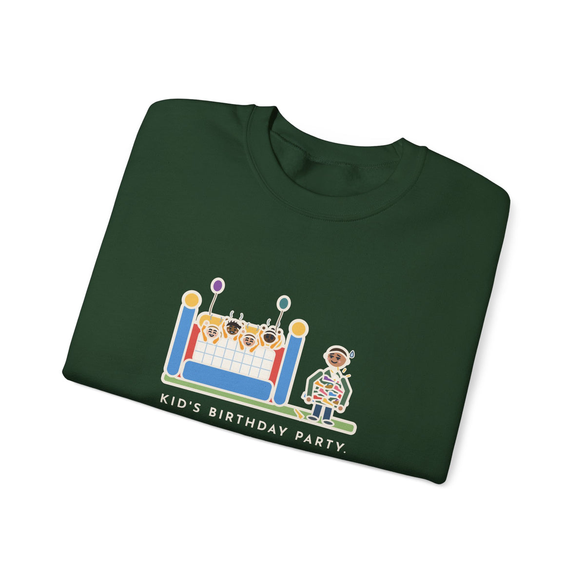 Birthday Party Sweatshirt, Sixteen Kids, One Bounce House, and I Held Every Shoe, Funny Backyard Party Crewneck