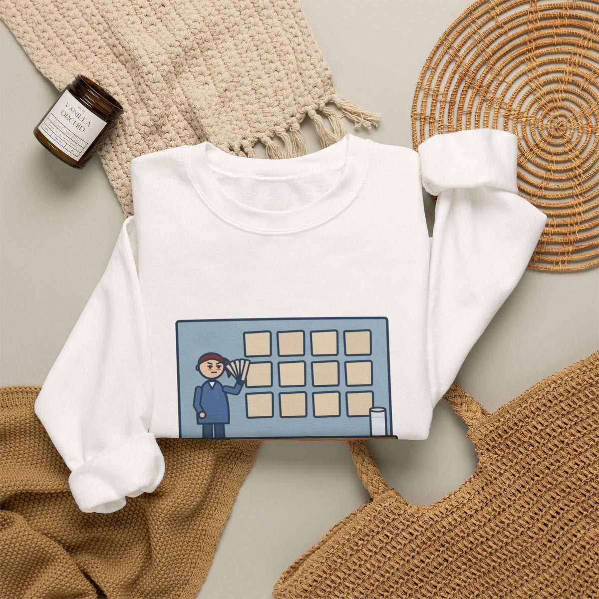 Paint Color Sweatshirt, Spent an Hour Picking One, All Twelve Samples Were Beige, Funny Sample Wall Crewneck