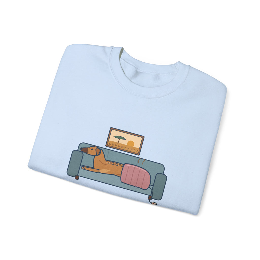Rhodesian Ridgeback Crewneck Sweatshirt - Lives Under the Heated Blanket