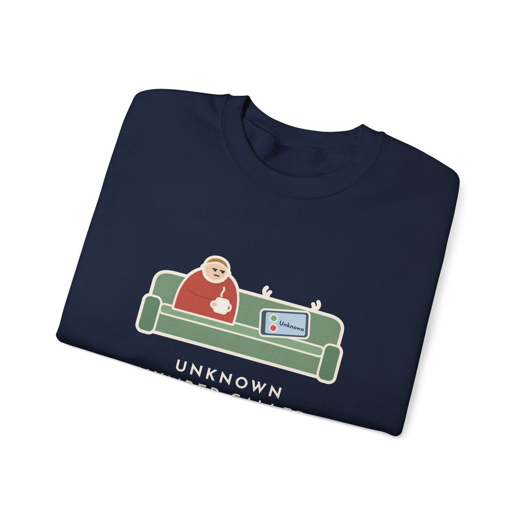 Unknown Number Sweatshirt, Let It Ring, Then Waited for the Text, Funny Couch Calm Crewneck