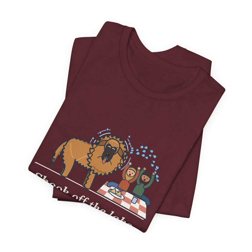 Leonberger T-Shirt - Shook Off the Lake Right Next to the Picnic Blanket