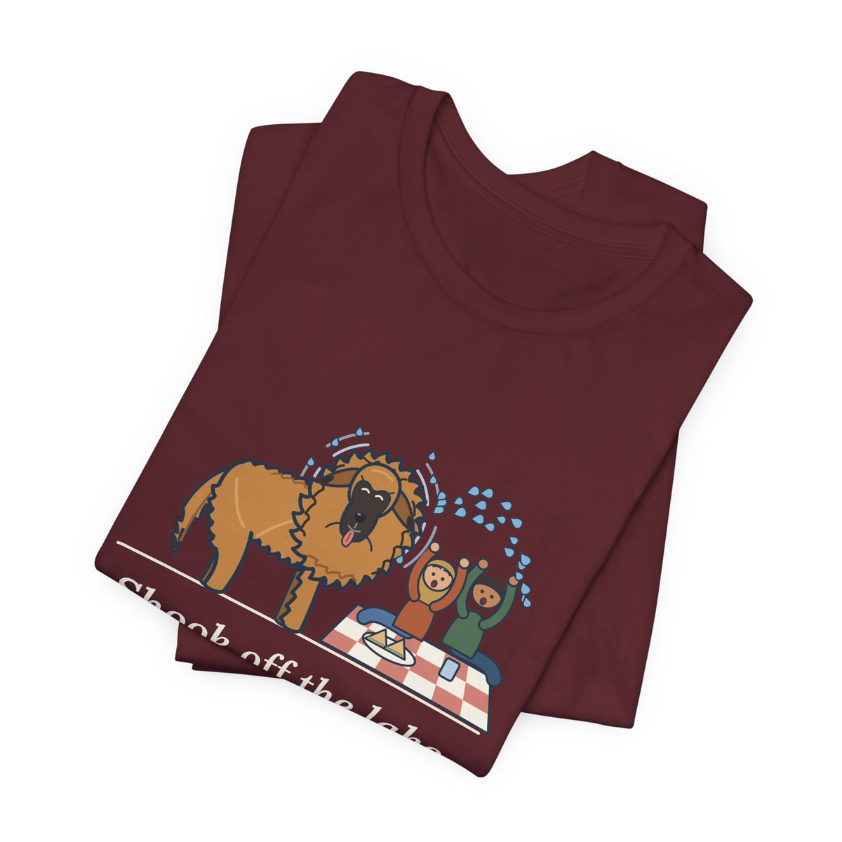 Leonberger T-Shirt - Shook Off the Lake Right Next to the Picnic Blanket